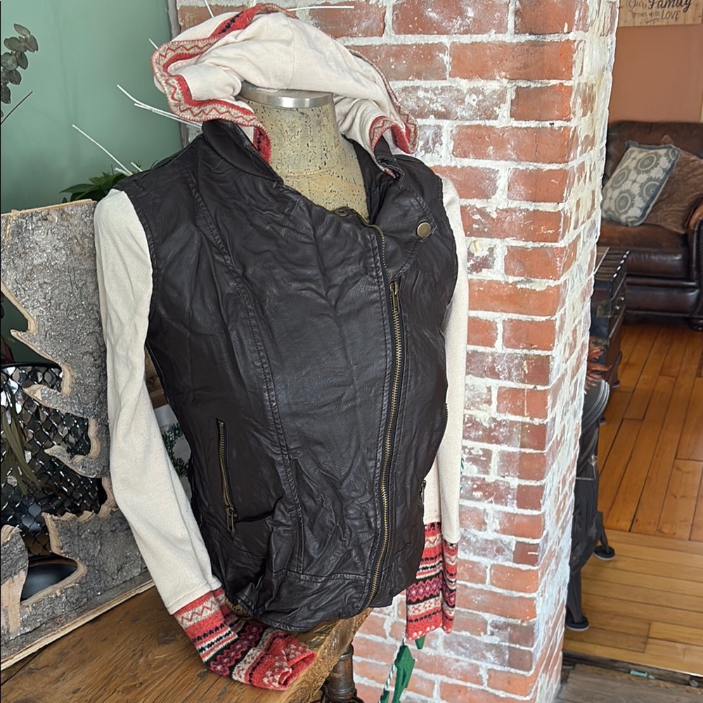 Women's Brown Hooded Jacket